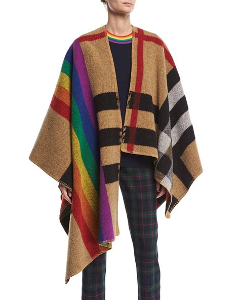 Burberry rainbow poncho/cape – Closet NV Shop